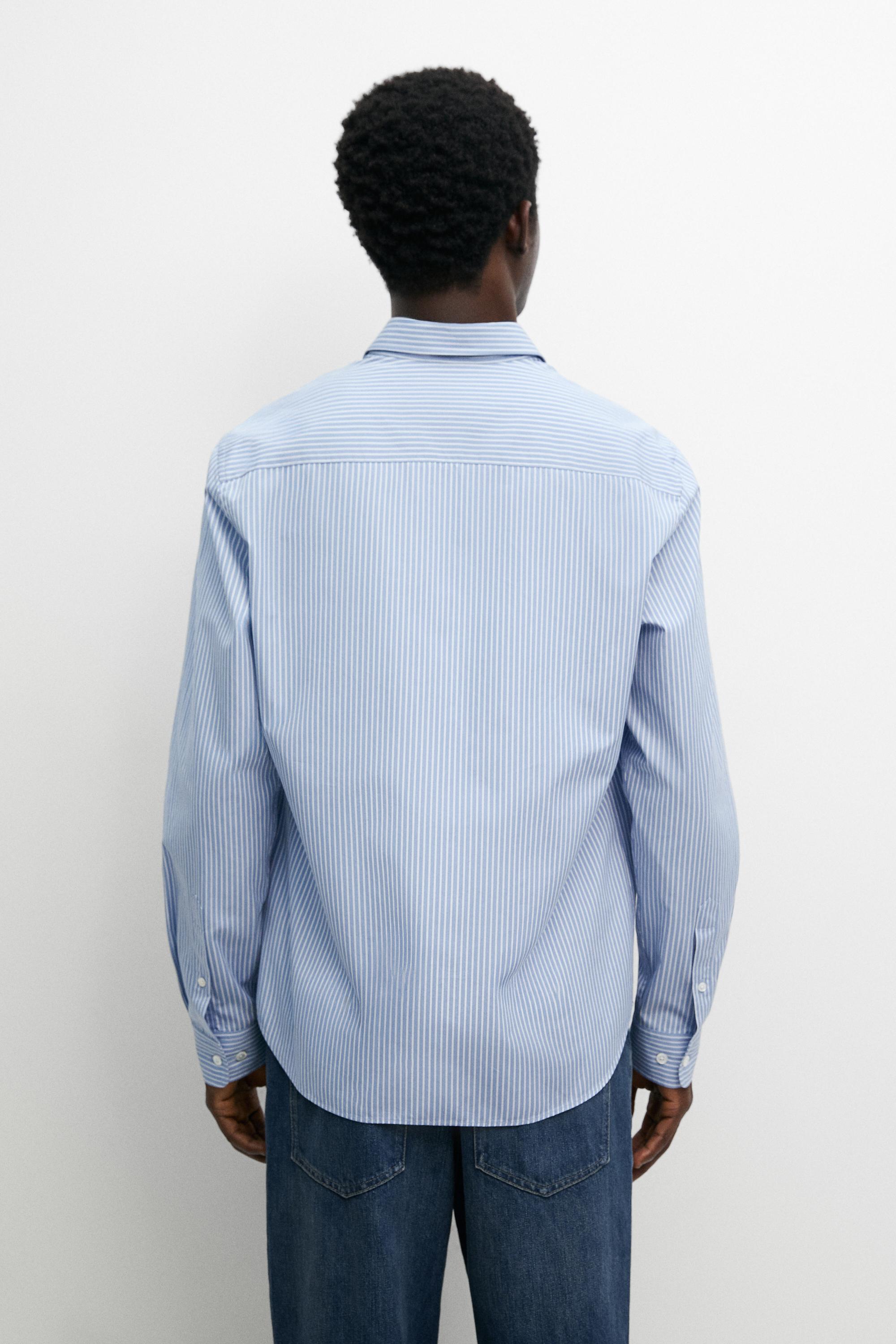 100% cotton poplin regular fit shirt